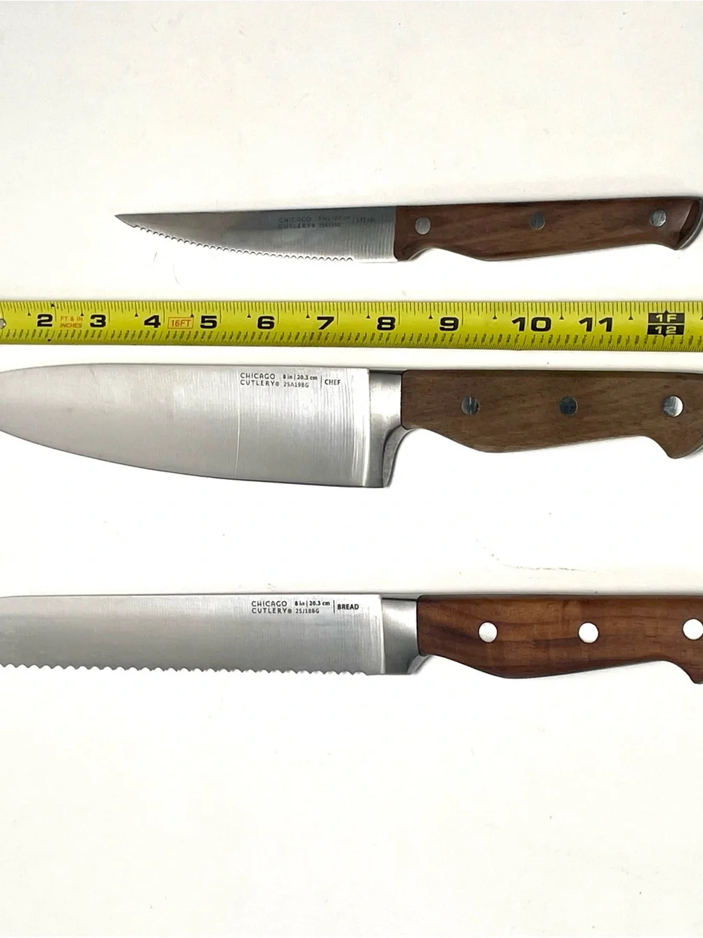 Chicago Cutlery 10 Pc Knife Set Wood 8